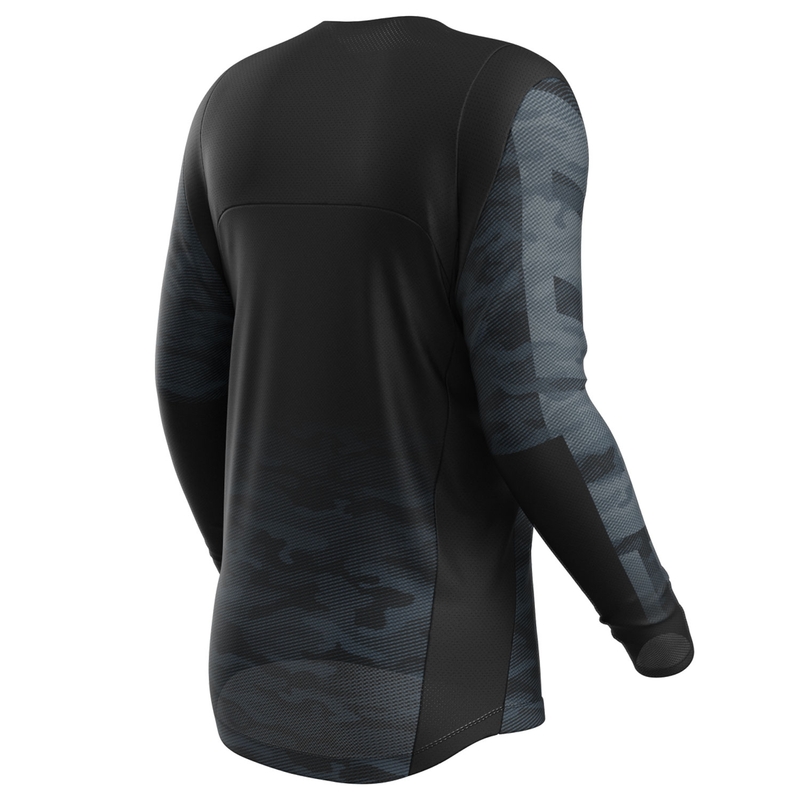 Motokrosový dres Shot Contact Tactic čierno-sivý