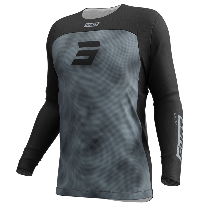 Motokrosový dres Shot Contact Onyx čierno-sivý