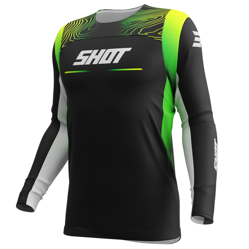 Motokrosový dres Shot Contact Apex fluo žltý