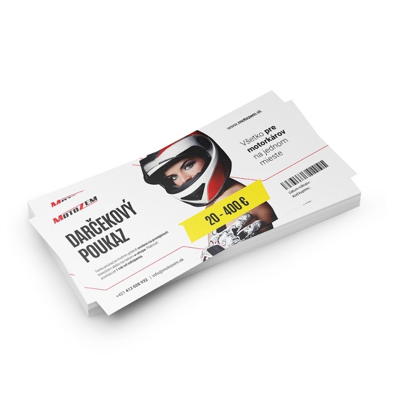 Darčekový poukaz MotoZem