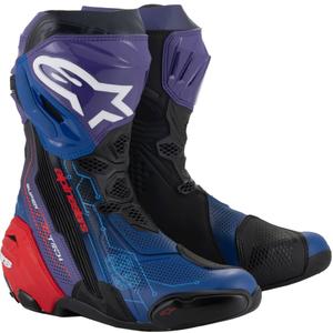 Topánky na motorku Alpinestars Supertech R Vented limitovaná edícia Martinator Jorge Martin modro-fialovo-červeno-čierne