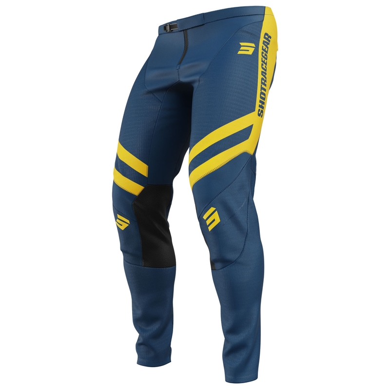 Motokrosové nohavice Shot Contact Mythic modro-žlté