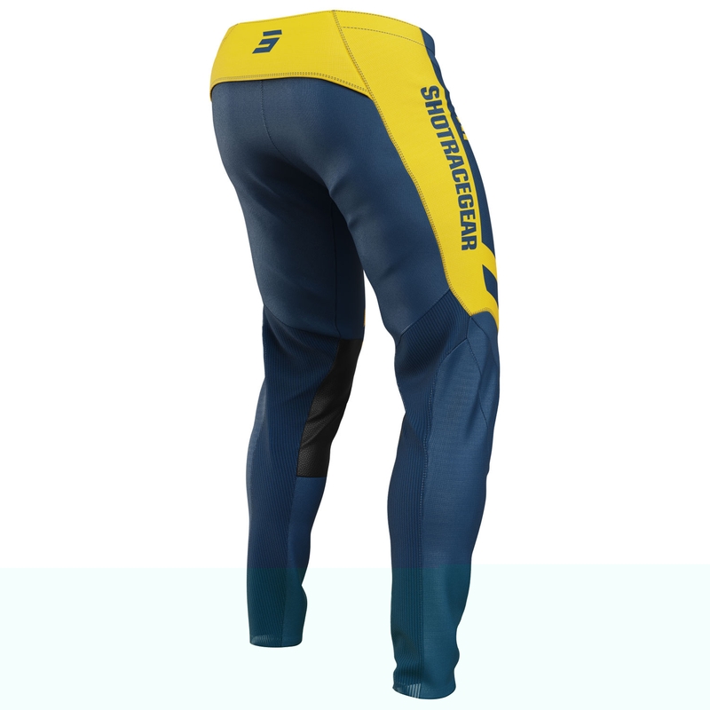 Motokrosové nohavice Shot Contact Mythic modro-žlté