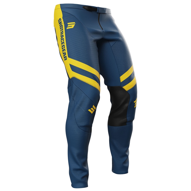 Motokrosové nohavice Shot Contact Mythic modro-žlté