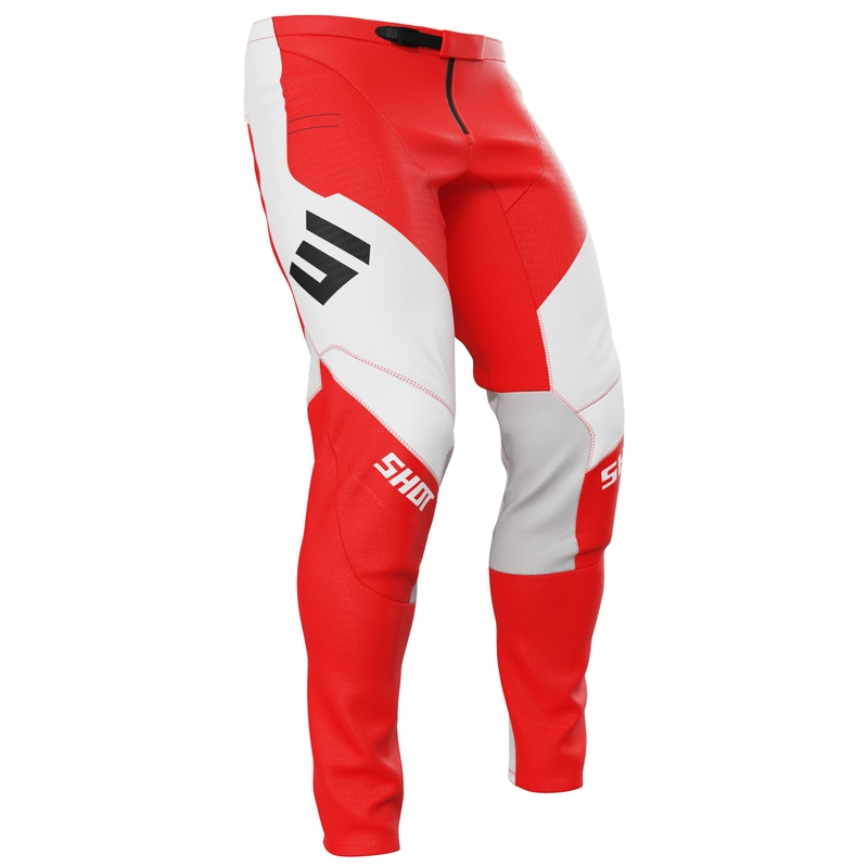Motokrosové nohavice Shot Contact Shield červené