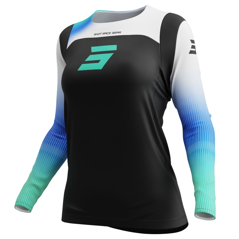 Dámsky motokrosový dres Shot Contact Hera modrý