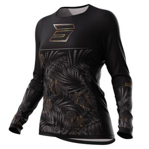 Dámsky motokrosový dres Shot Contact Respect čierno-zlatý
