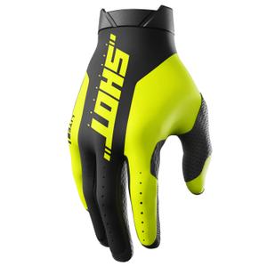 Motokrosové rukavice Shot Lite Pro fluo žlté