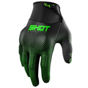 Motokrosové rukavice Shot Drift Rim zelené