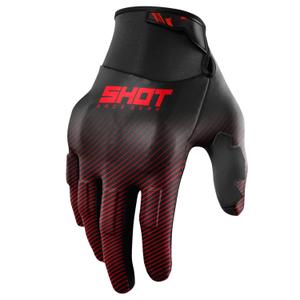 Motokrosové rukavice Shot Drift Rim červené