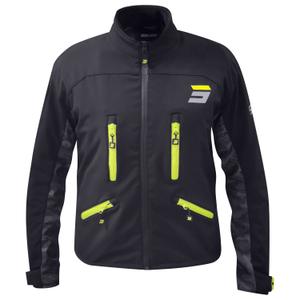 Bunda na motorku Shot Climatic čierno-fluo žltá