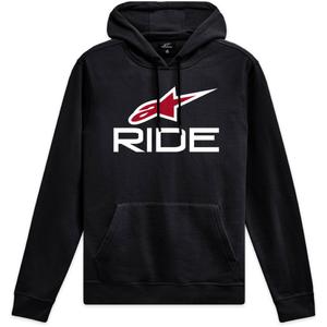 Mikina Alpinestars Ride 4.0 čierno-bielo-červená