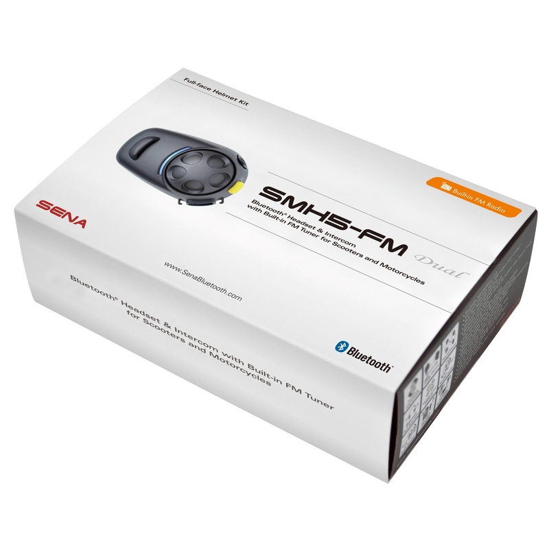 Sada 2 ks Bluetooth Intercomov SENA SMH5-FM