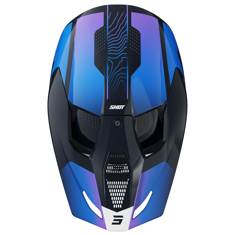 Detská motokrosová prilba Shot Furious Apex modrá