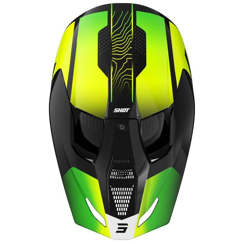 Detská motokrosová prilba Shot Furious Apex fluorescenčno žltá