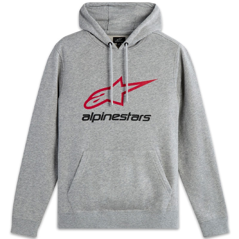 Mikina Alpinestars Always 2.0 šedo-červeno-čierna