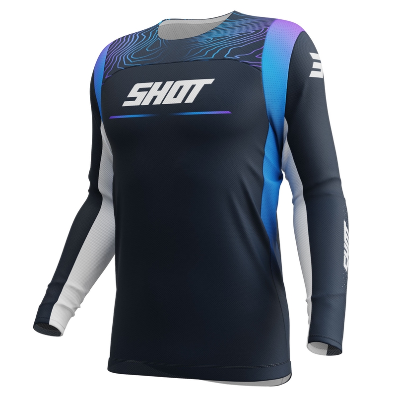 Detský motokrosový dres Shot Contact Apex modrý