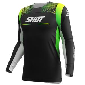 Detský motokrosový dres Shot Contact Apex fluo žlté