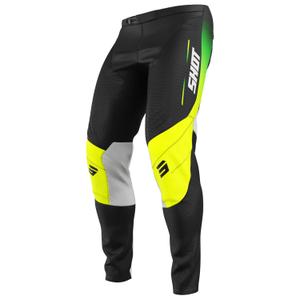 Detské motokrosové nohavice Shot Contact Apex fluo žltá