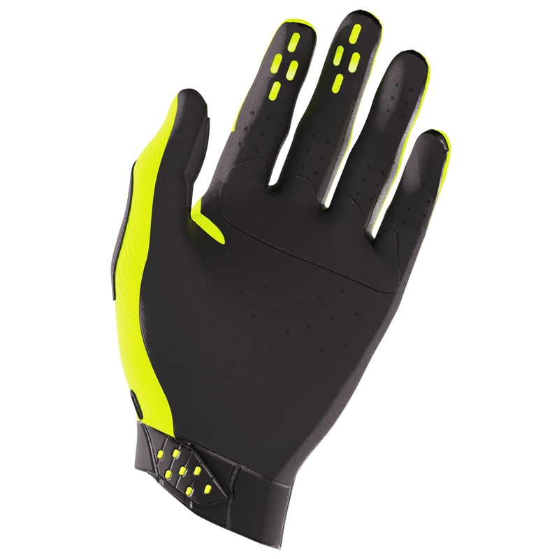 Detské motokrosové rukavice Shot Race fluorescenčno žlté