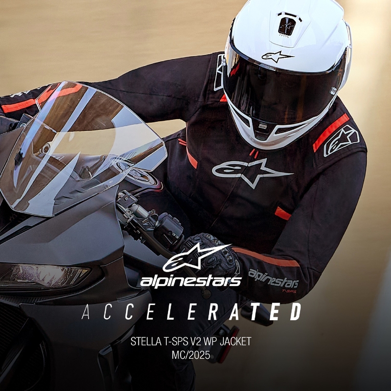 Dámska bunda na motorku Alpinestars Stella T-SPS 2 Waterproof čierno-bielo-fluo červená