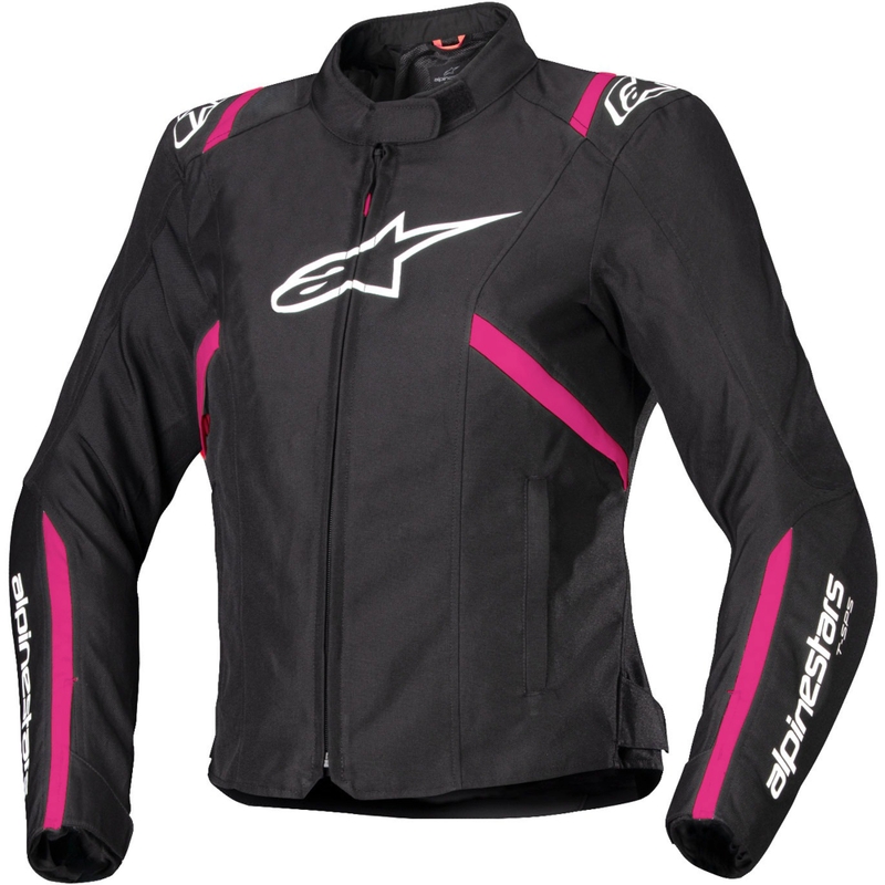 Dámska bunda na motorku Alpinestars Stella T-SPS 2 Waterproof čierno-bielo-ružová