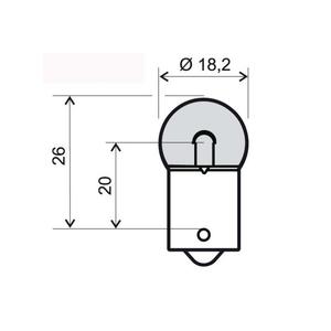 Lamp RMS 246510235 BA15S G18 12V 10W