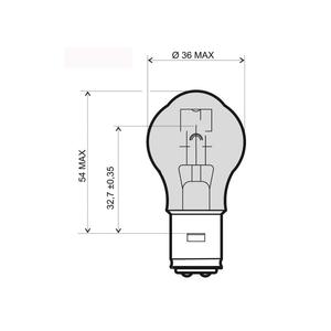 Lamp RMS 246510325 BA20D 12V 45/40W