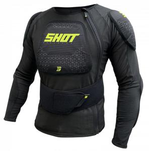 Detský chránič tela Shot Airlight čierno-fluo žltý