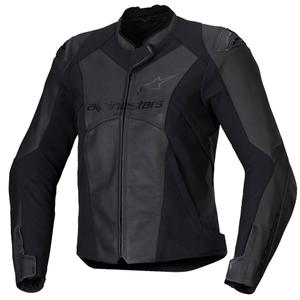 Dámska kožená bunda na motorku Alpinestars Stella Faster 3 čierno-čierna