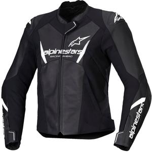 Dámska kožená bunda na motorku Alpinestars Stella Faster 3 čierno-biela