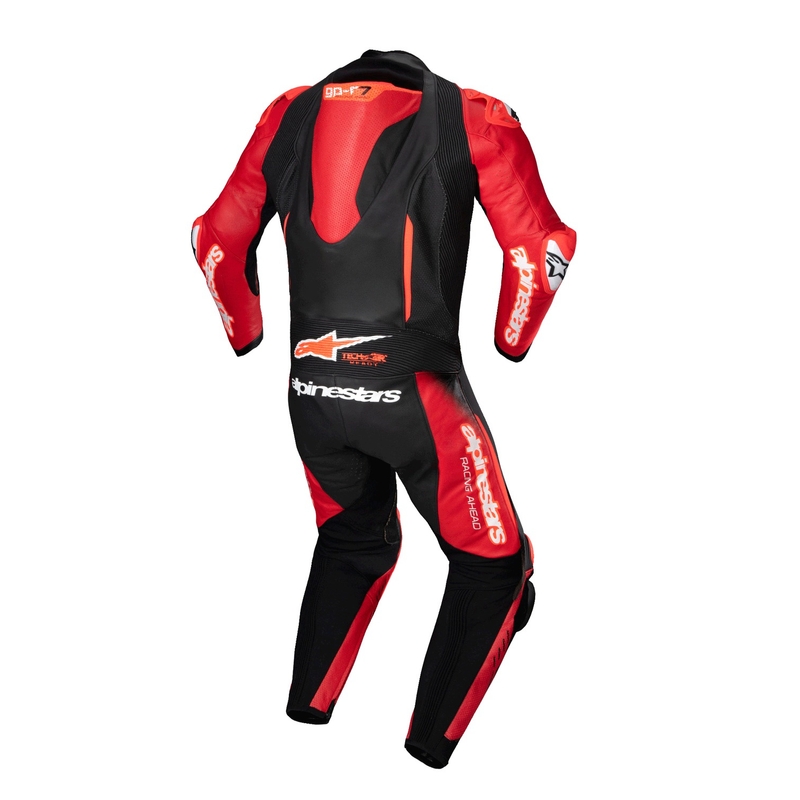 Jednodielna kožená kombinéza Alpinestars GP-R7 Tech-Air ready/kompatibilná čierno-červená