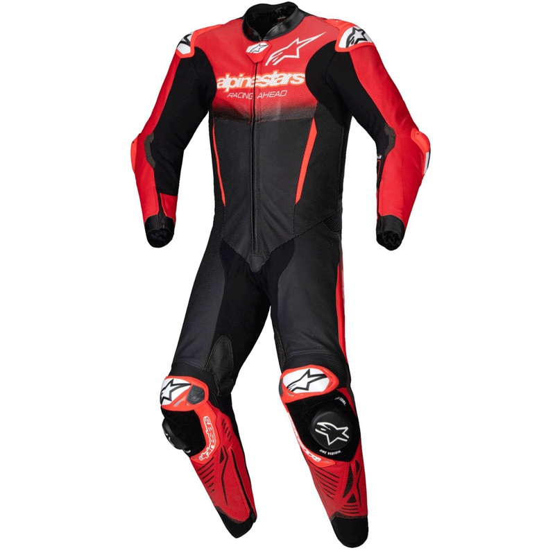 Jednodielna kožená kombinéza Alpinestars GP-R7 Tech-Air ready/kompatibilná čierno-červená