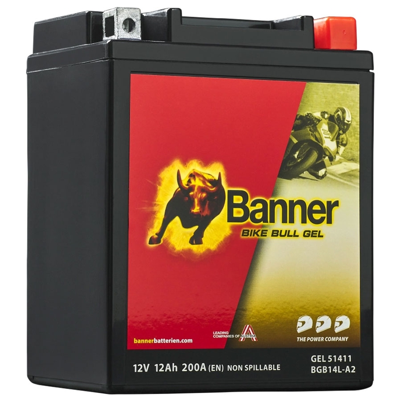 Gélová motobatéria Banner Bike Bull GEL 514 11/BGB14L-A2 - GB14L-A2 12V, 12Ah, 200A