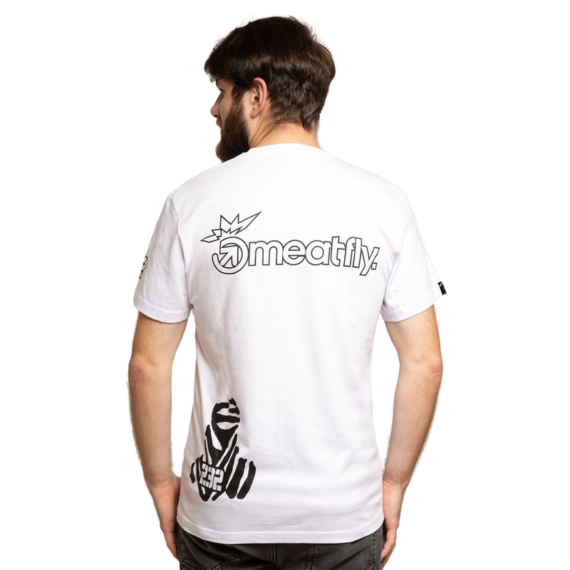 Tričko Meatfly Big Shock Dakar biele