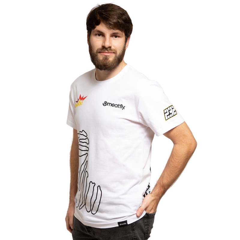 Tričko Meatfly Big Shock Dakar biele