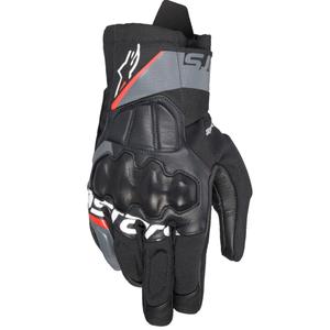 Rukavice na motorku Alpinestars Corozal 3 Drystar čierno-šedo-fluo červené