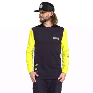 Tričko s dlhým rukávom Meatfly Appex fluo žlto-čierne