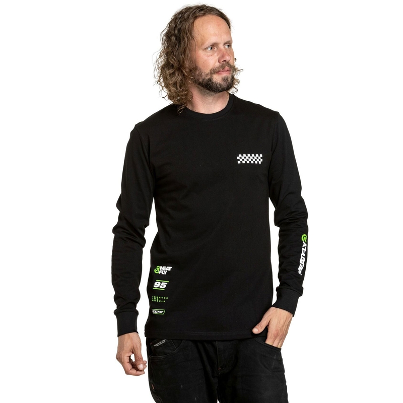 Tričko s dlhým rukávom Meatfly Appex čierne