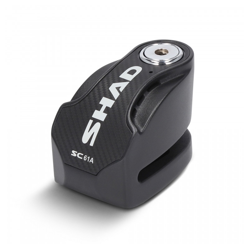 Zámok na kotúč s alarmom SHAD SC61A čierna pin 6mm