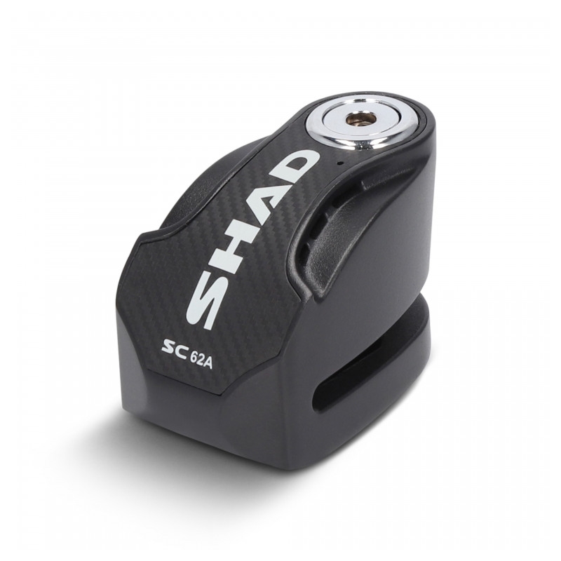 Zámok na kotúč s alarmom SHAD SC62A čierna čap 10 mm