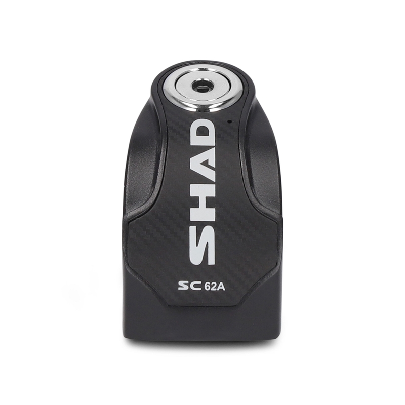 Zámok na kotúč s alarmom SHAD SC62A čierna čap 10 mm