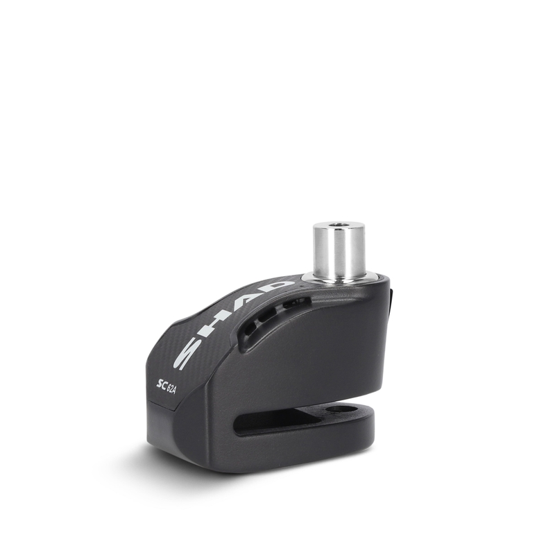 Zámok na kotúč s alarmom SHAD SC62A čierna čap 10 mm