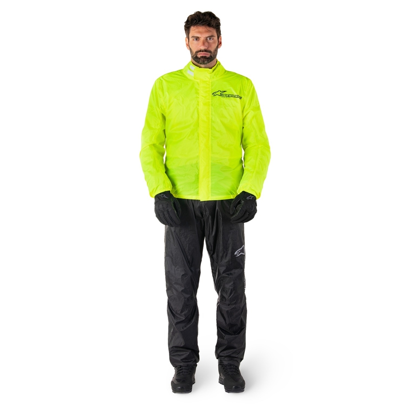 Nepremokavá bunda Alpinestars Hurricane Rain 2 fluo žltá