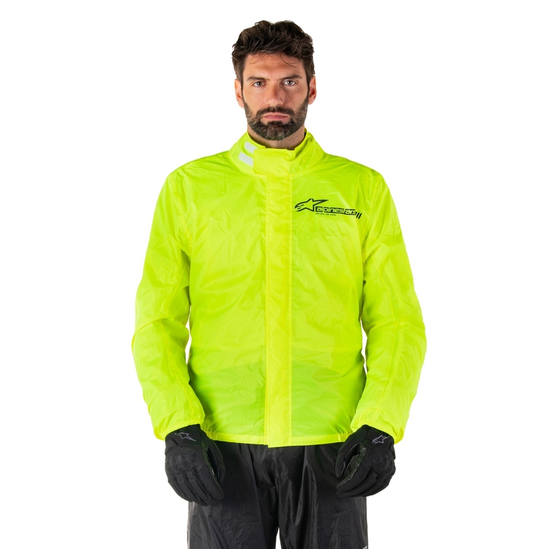 Nepremokavá bunda Alpinestars Hurricane Rain 2 fluo žltá