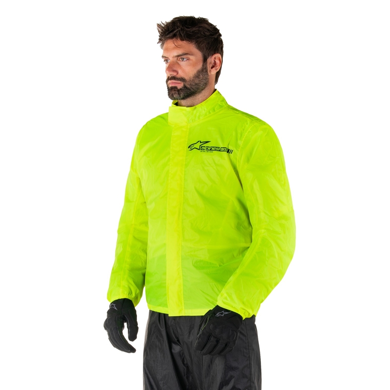 Nepremokavá bunda Alpinestars Hurricane Rain 2 fluo žltá