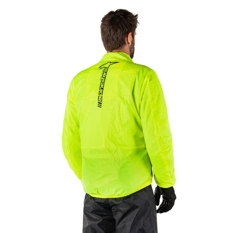 Nepremokavá bunda Alpinestars Hurricane Rain 2 fluo žltá