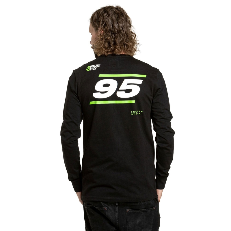 Tričko s dlhým rukávom Meatfly Appex čierne