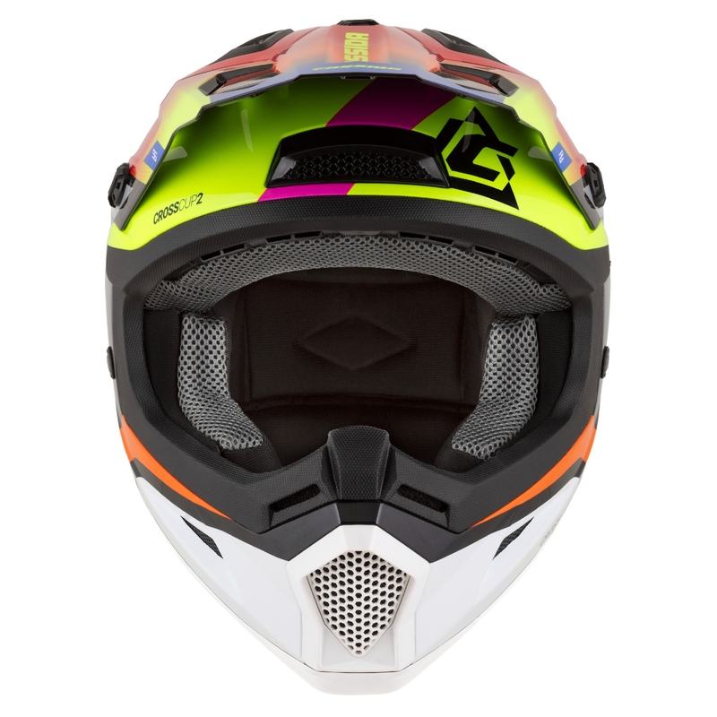 Motokrosová prilba na motorku Cassida Cross Cup 2 Napa perleťová multicolor
