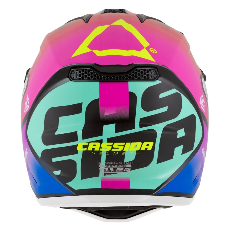 Detská motokrosová prilba na motorku Cassida Cross Cup 2 Napa perleťová multicolor